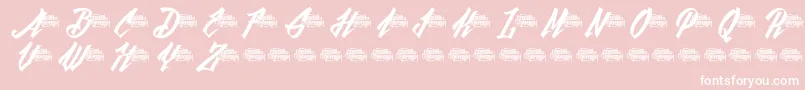 BlackfutureDemo Font – White Fonts on Pink Background