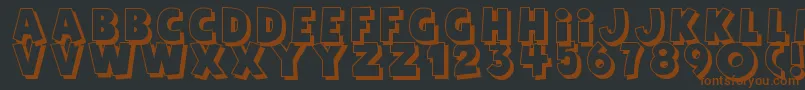 Agentred Font – Brown Fonts on Black Background