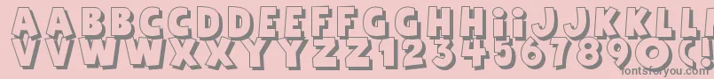 Agentred Font – Gray Fonts on Pink Background