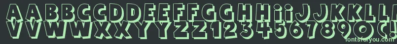 Agentred Font – Green Fonts on Black Background