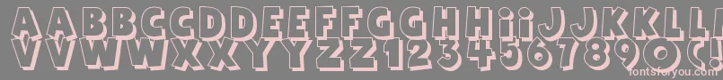 Agentred Font – Pink Fonts on Gray Background