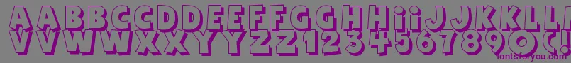 Agentred Font – Purple Fonts on Gray Background