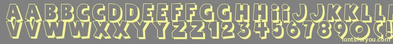 Agentred Font – Yellow Fonts on Gray Background