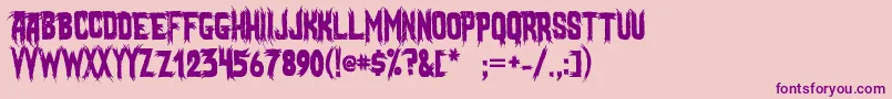 More about MostlyGhostly Font MostlyGhostly Font – Purple Fonts on Pink Background