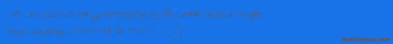 FontaineDeDiamant Font – Brown Fonts on Blue Background