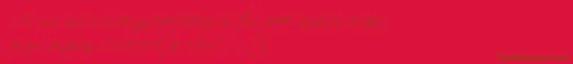 FontaineDeDiamant Font – Brown Fonts on Red Background