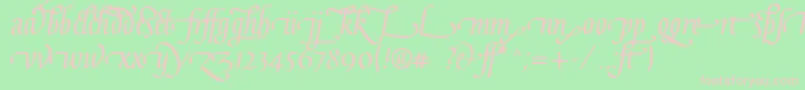 GaiusLtBoldLigatures Font – Pink Fonts on Green Background