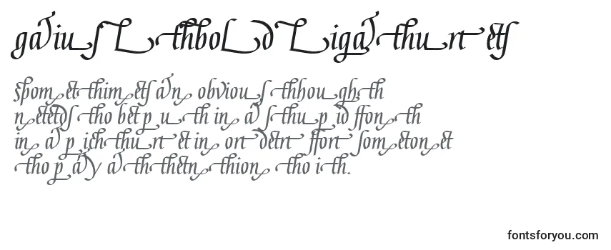GaiusLtBoldLigatures Font