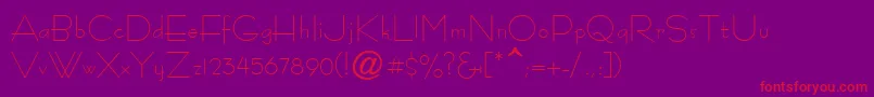 TourinaSsi Font – Red Fonts on Purple Background
