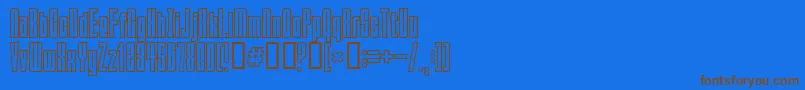 Squeezemebaby-fontti – ruskeat fontit sinisellä taustalla