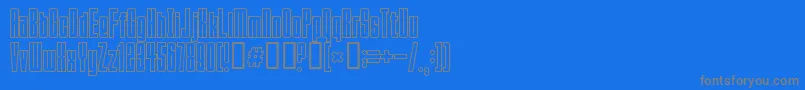 Шрифт Squeezemebaby – серые шрифты на синем фоне