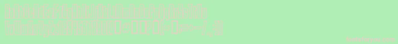 Шрифт Squeezemebaby – розовые шрифты на зелёном фоне