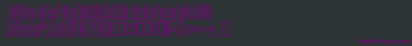 Шрифт Squeezemebaby – фиолетовые шрифты на чёрном фоне