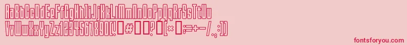 Squeezemebaby Font – Red Fonts on Pink Background