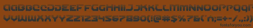 Gunnerstormhalf Font – Black Fonts on Brown Background