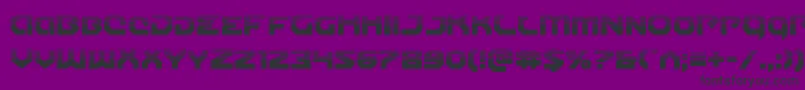 Gunnerstormhalf Font – Black Fonts on Purple Background