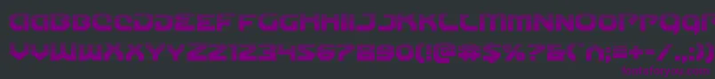 Gunnerstormhalf Font – Purple Fonts on Black Background