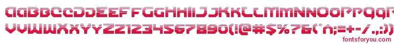 Gunnerstormhalf Font – Red Fonts on White Background