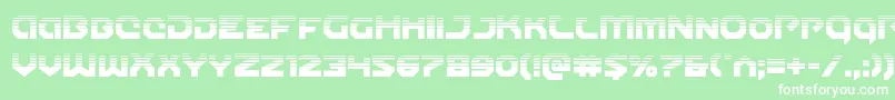 Gunnerstormhalf Font – White Fonts on Green Background