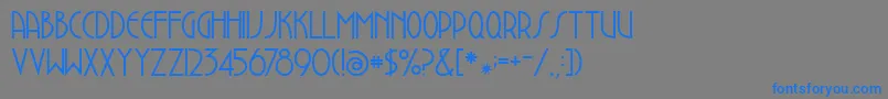 Dustbowlclementine Font – Blue Fonts on Gray Background