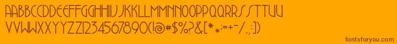 Lisätietoja Dustbowlclementine-fontista Dustbowlclementine-fontti – ruskeat fontit oranssilla taustalla