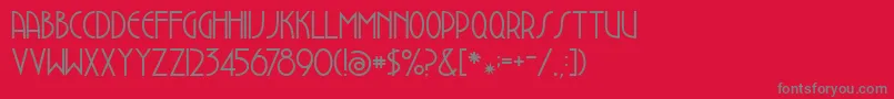 Dustbowlclementine Font – Gray Fonts on Red Background