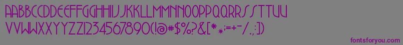 Dustbowlclementine Font – Purple Fonts on Gray Background