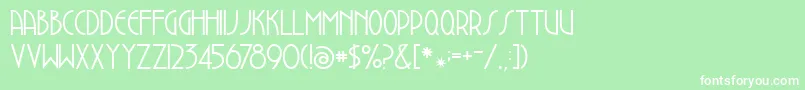 Dustbowlclementine Font – White Fonts on Green Background