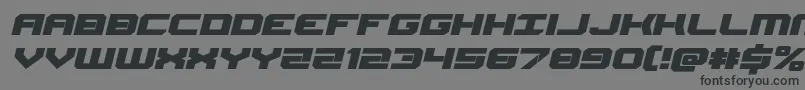 Gearheadexpandital Font – Black Fonts on Gray Background