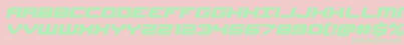 Gearheadexpandital Font – Green Fonts on Pink Background