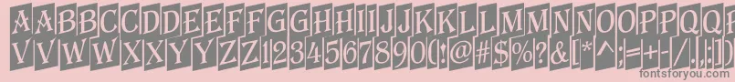 AAlgeriusnrcmup Font – Gray Fonts on Pink Background