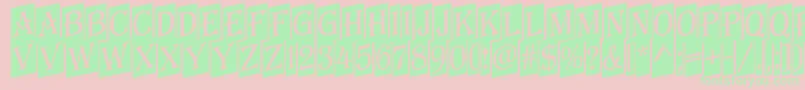 AAlgeriusnrcmup Font – Green Fonts on Pink Background