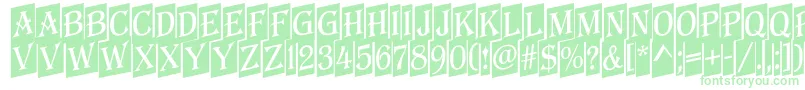 AAlgeriusnrcmup Font – Green Fonts on White Background
