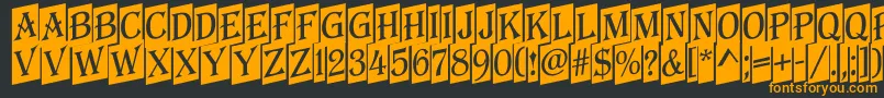 AAlgeriusnrcmup Font – Orange Fonts on Black Background