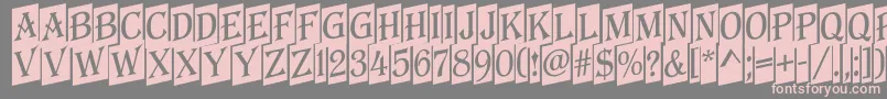 AAlgeriusnrcmup Font – Pink Fonts on Gray Background