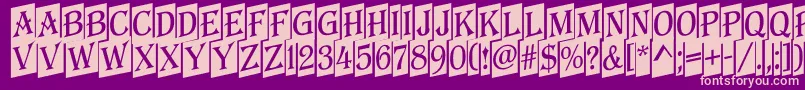 AAlgeriusnrcmup Font – Pink Fonts on Purple Background