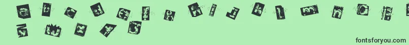 Architom Font – Black Fonts on Green Background