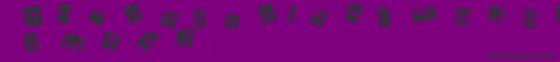 Architom-fontti – mustat fontit violetilla taustalla