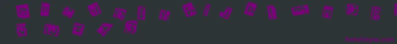 Architom Font – Purple Fonts on Black Background