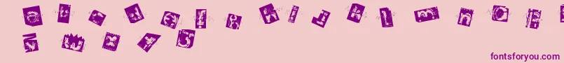 fuente Architom – Fuentes Moradas Sobre Fondo Rosa