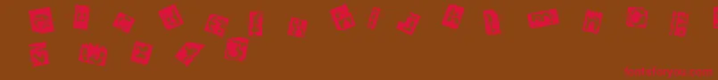 Architom Font – Red Fonts on Brown Background