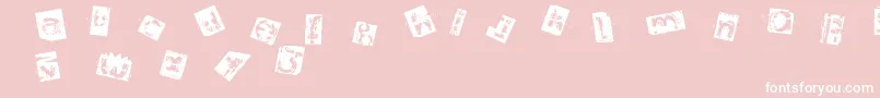 Architom Font – White Fonts on Pink Background