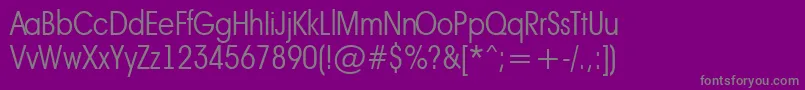 AAvantebsnrLight Font – Gray Fonts on Purple Background