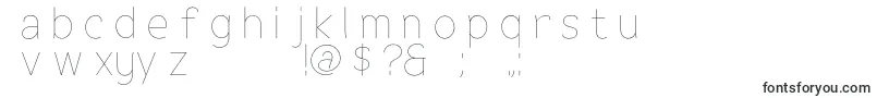 FlexdisplayThin-Schriftart – Schriften für Google Chrome
