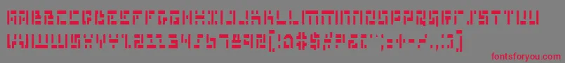 MissileManCondensed Font – Red Fonts on Gray Background
