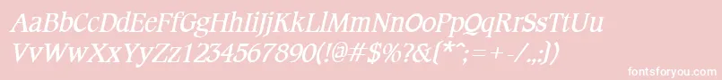 CotlinBoldItalic Font – White Fonts on Pink Background