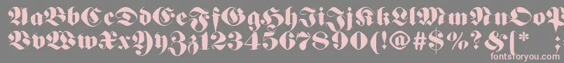 Germanfatman Font – Pink Fonts on Gray Background