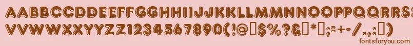 More about Ft80 Font Ft80 Font – Brown Fonts on Pink Background