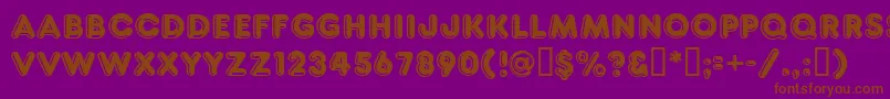 Ft80 Font – Brown Fonts on Purple Background