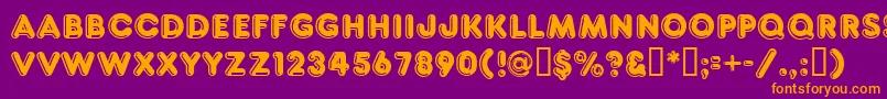 Police Ft80 – polices orange sur fond violet